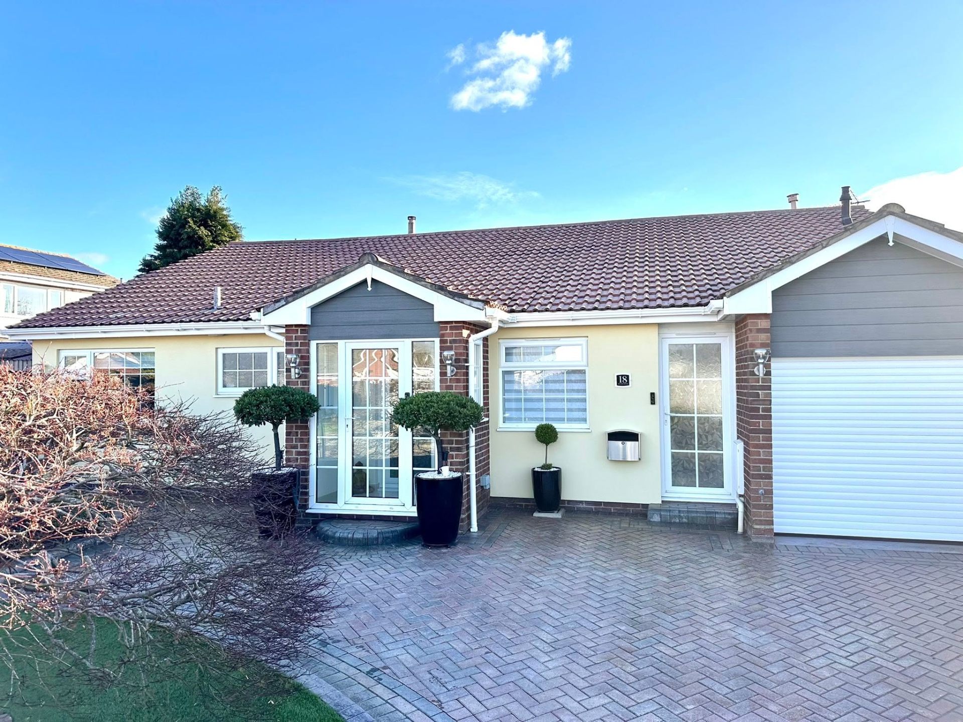 After, Bungalow roof softwash, Roof Cleaning, Dorset – Dorset Exterior Cleaning