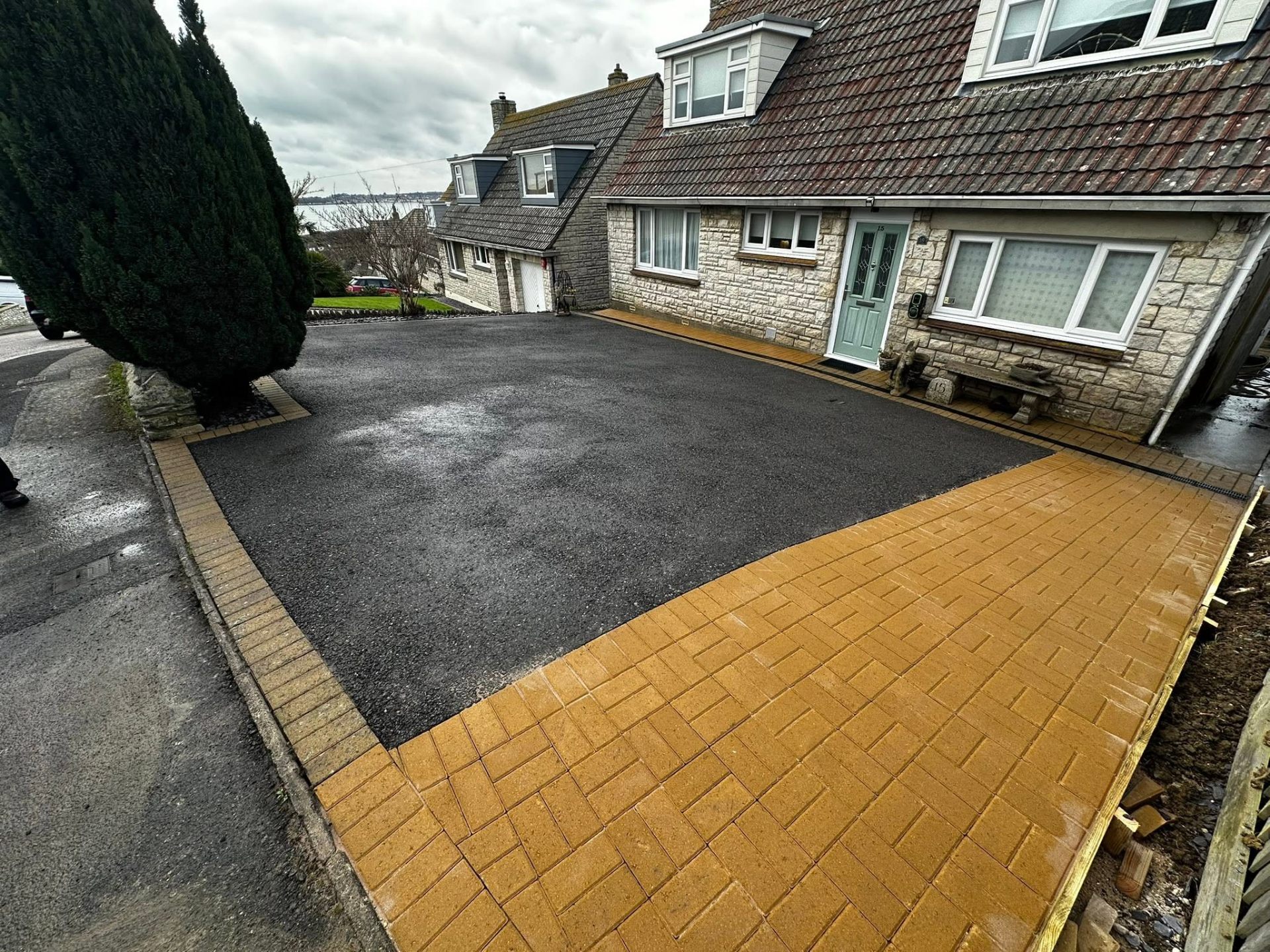 After, Tarmac driveway deep clean, Driveway Cleaning, Dorset – Dorset Exterior Cleaning